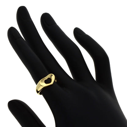 TIFFANY&Co. Open heart Ring K18 Yellow Gold Ladies [Used]
