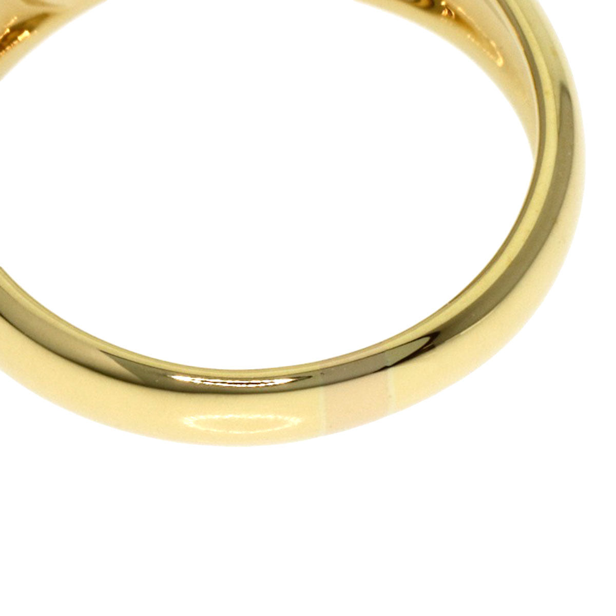 TIFFANY&Co. Open heart Ring K18 Yellow Gold Ladies [Used]