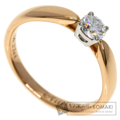 TIFFANY&Co. Harmony Solitaire Diamond Ring K18 Pink Gold PT950Ladies [Used]