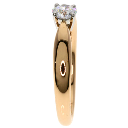TIFFANY&Co. Harmony Solitaire Diamond Ring K18 Pink Gold PT950Ladies [Used]
