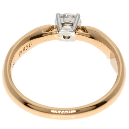 TIFFANY&Co. Harmony Solitaire Diamond Ring K18 Pink Gold PT950Ladies [Used]