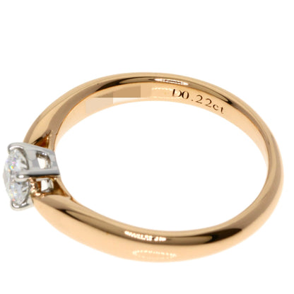 TIFFANY&Co. Harmony Solitaire Diamond Ring K18 Pink Gold PT950Ladies [Used]