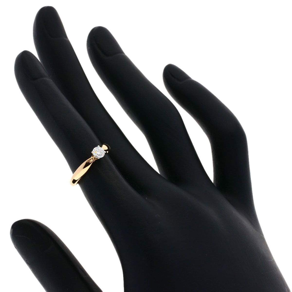 TIFFANY&Co. Harmony Solitaire Diamond Ring K18 Pink Gold PT950Ladies [Used]