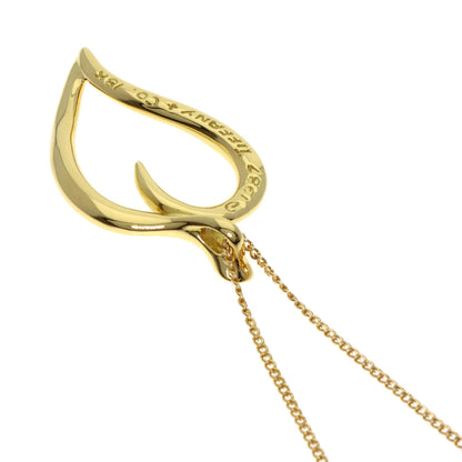 TIFFANY&Co. Leaf Necklace K18 Yellow Gold Ladies [Used]