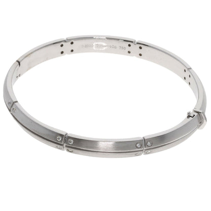 TIFFANY&Co. Streamerica Diamond Bangle Bracelet K18 White Gold Ladies [Used]