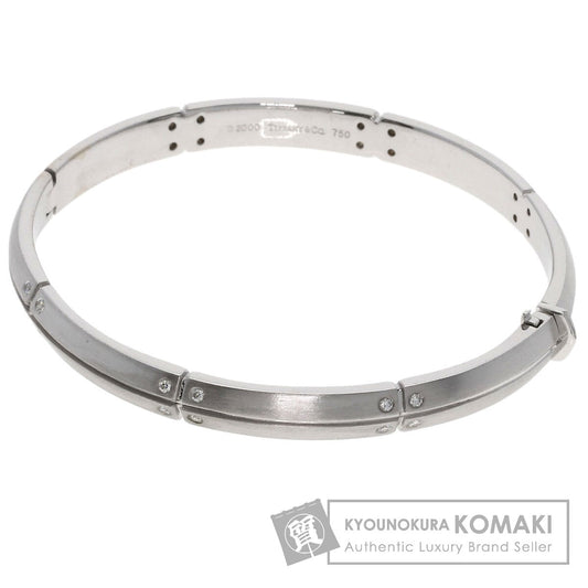 TIFFANY&Co. Streamerica Diamond Bangle Bracelet K18 White Gold Ladies [Used]