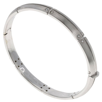 TIFFANY&Co. Streamerica Diamond Bangle Bracelet K18 White Gold Ladies [Used]