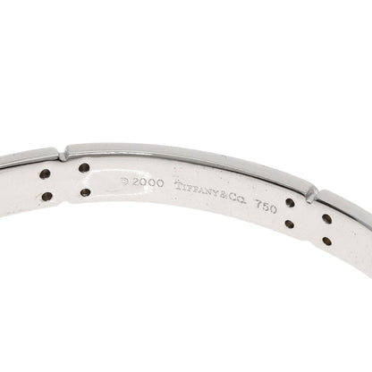 TIFFANY&Co. Streamerica Diamond Bangle Bracelet K18 White Gold Ladies [Used]