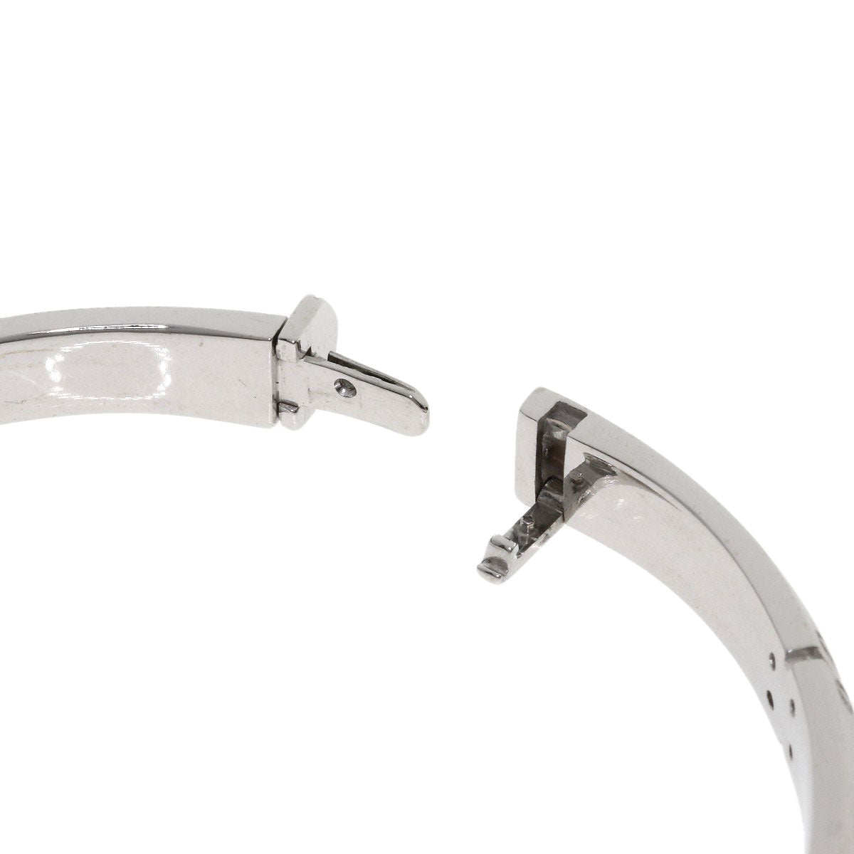 TIFFANY&Co. Streamerica Diamond Bangle Bracelet K18 White Gold Ladies [Used]