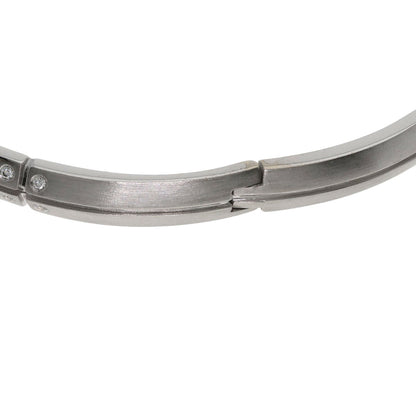 TIFFANY&Co. Streamerica Diamond Bangle Bracelet K18 White Gold Ladies [Used]