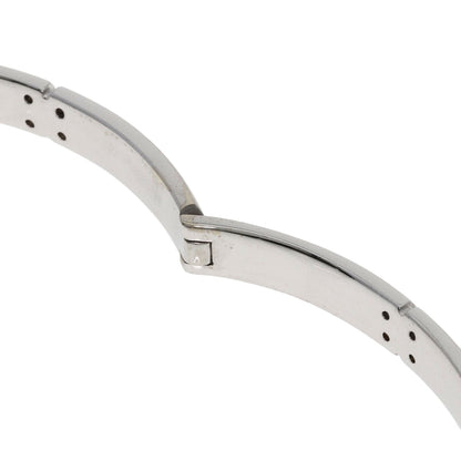 TIFFANY&Co. Streamerica Diamond Bangle Bracelet K18 White Gold Ladies [Used]