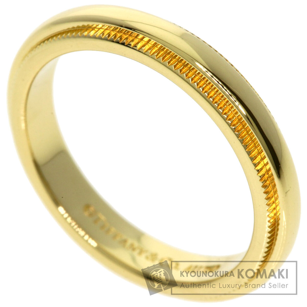 TIFFANY&Co. Milgrain Ring K18 Yellow Gold Ladies [Used]