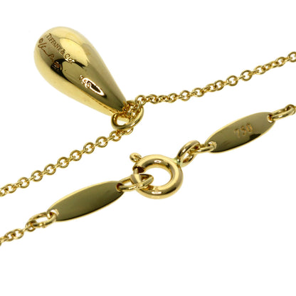 TIFFANY&Co. teardrop Necklace K18 Yellow Gold Ladies [Used]