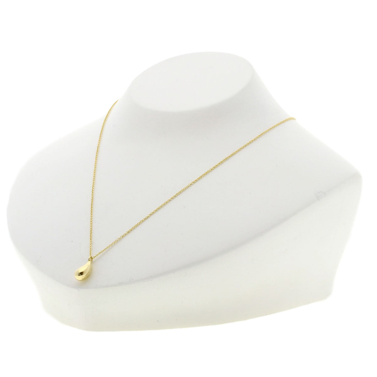 TIFFANY&Co. teardrop Necklace K18 Yellow Gold Ladies [Used]