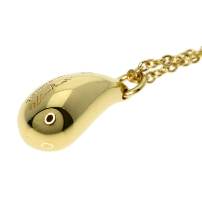 TIFFANY&Co. teardrop Necklace K18 Yellow Gold Ladies [Used]