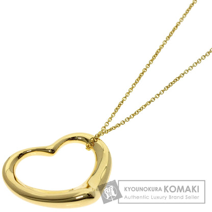 TIFFANY&Co. Open heart Necklace K18 Yellow Gold Ladies [Used]