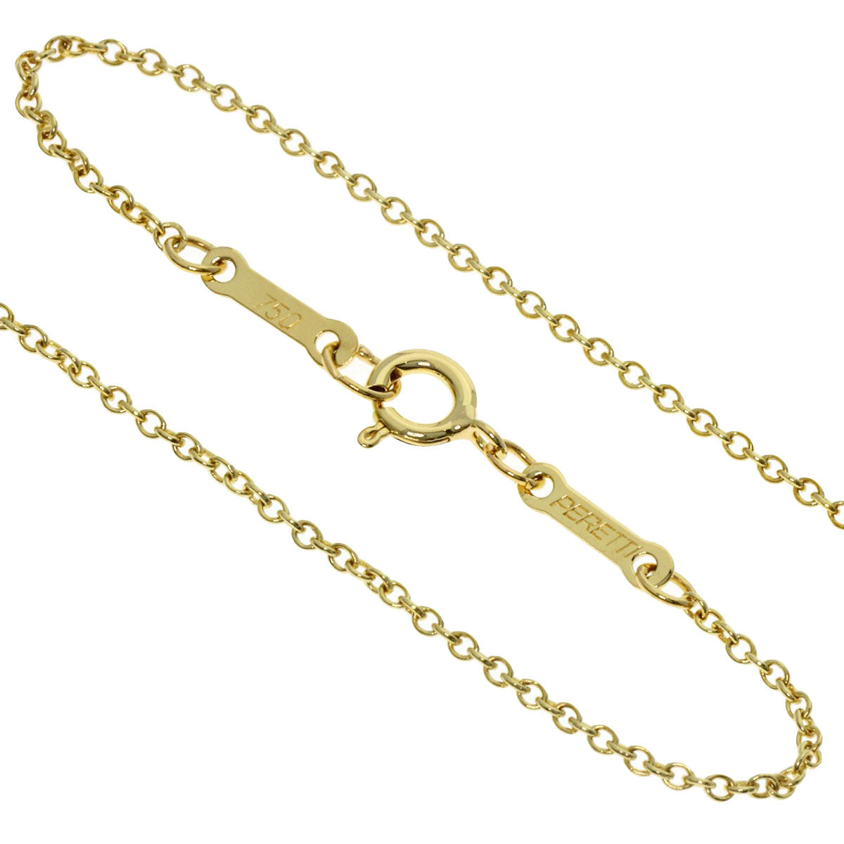 TIFFANY&Co. Open heart Necklace K18 Yellow Gold Ladies [Used]