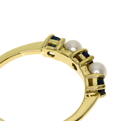 TIFFANY&Co. Pearl Pearl Sapphire Ring K18 Yellow Gold Ladies [Used]