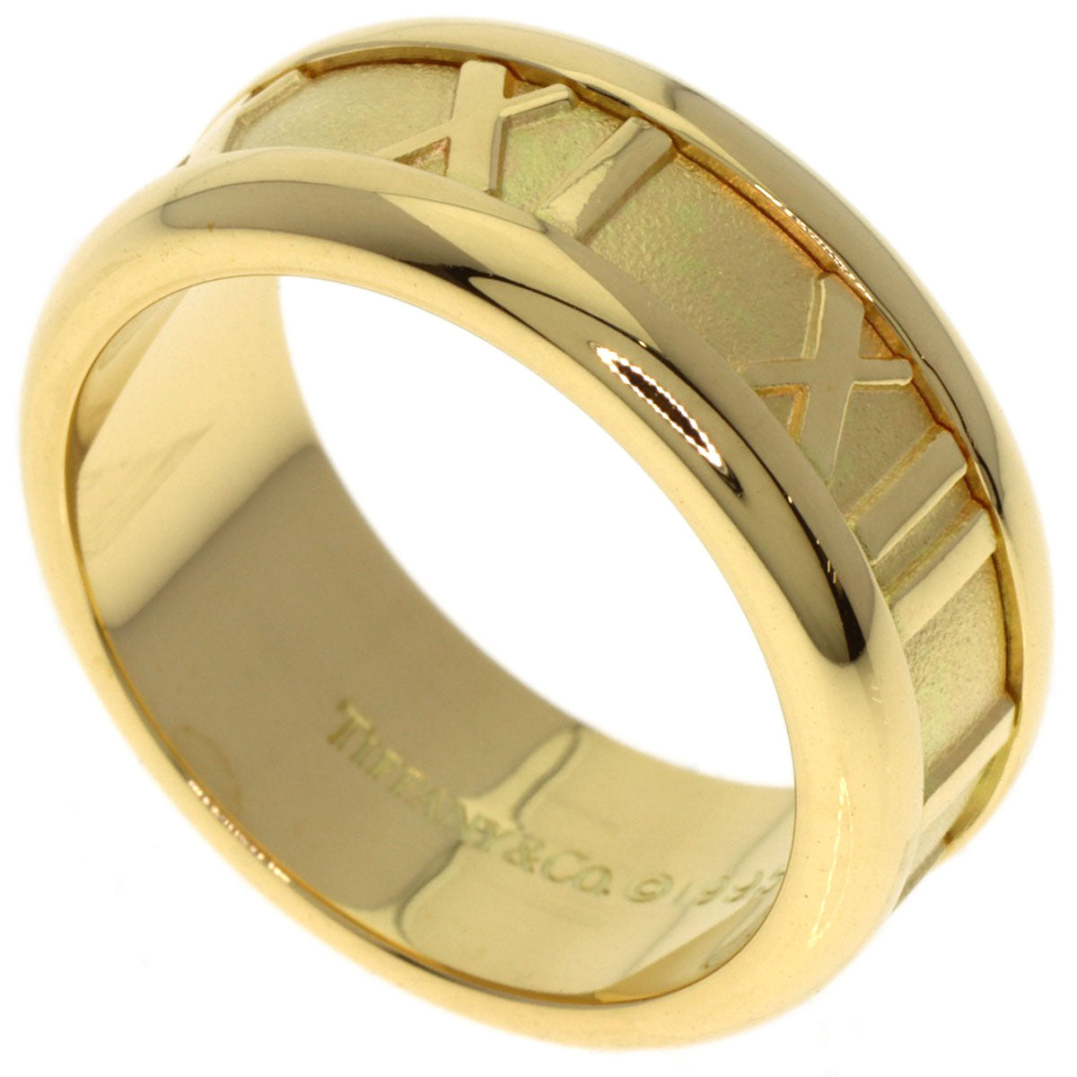 TIFFANY&Co. Atlas Ring K18 Yellow Gold Ladies [Used]