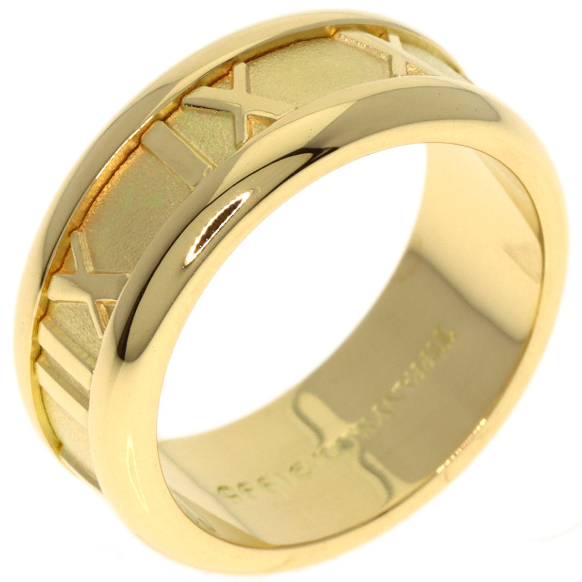 TIFFANY&Co. Atlas Ring K18 Yellow Gold Ladies [Used]