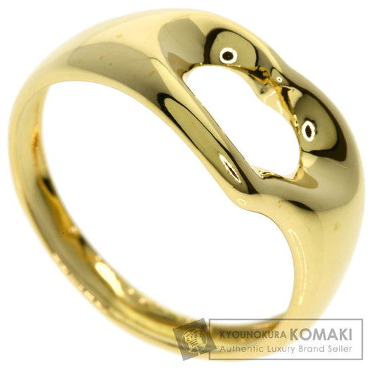 TIFFANY&Co. Open heart Ring K18 Yellow Gold Ladies [Used]