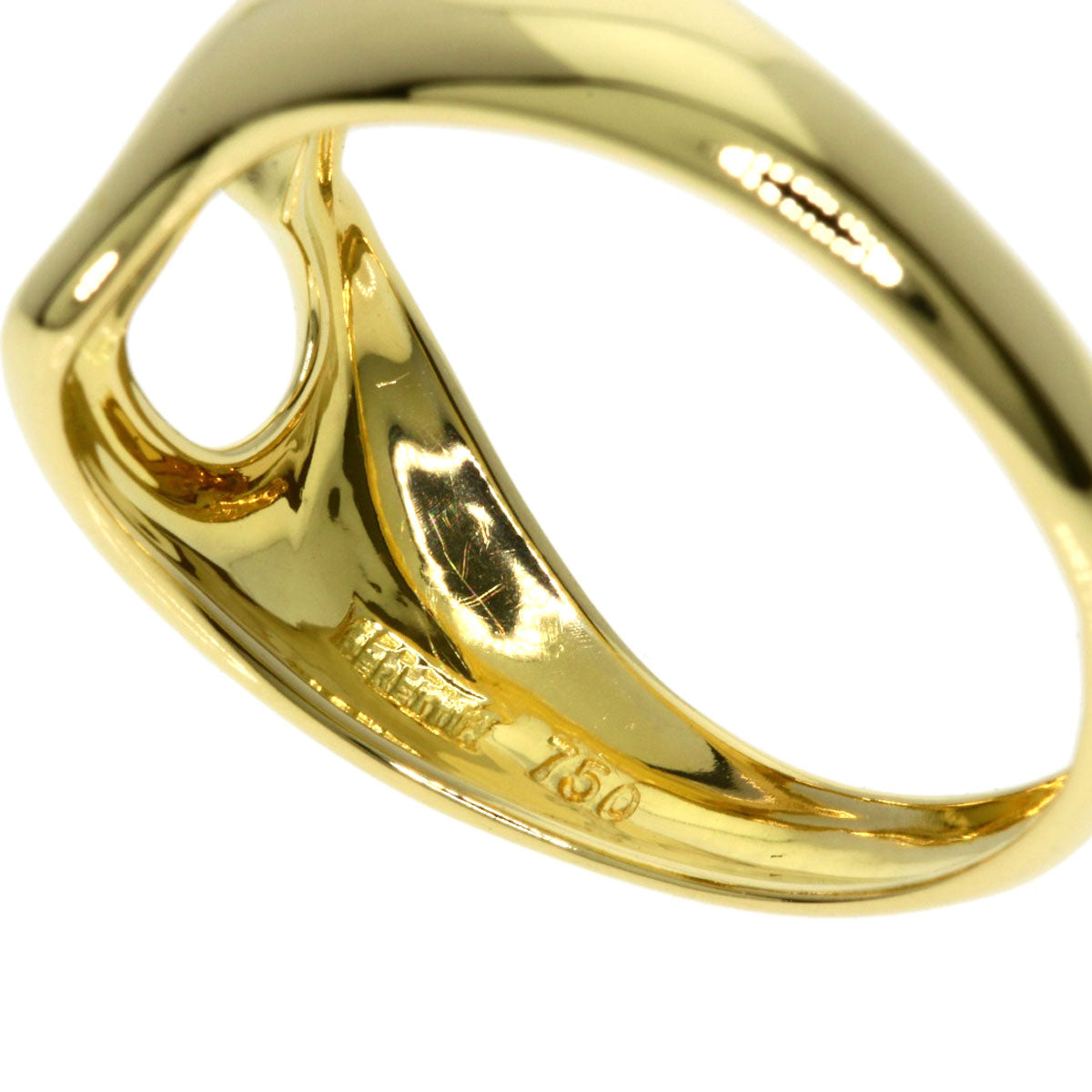 TIFFANY&Co. Open heart Ring K18 Yellow Gold Ladies [Used]