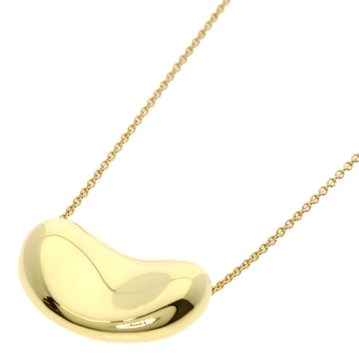 TIFFANY&Co. Bean Necklace K18 Yellow Gold Ladies [Used]