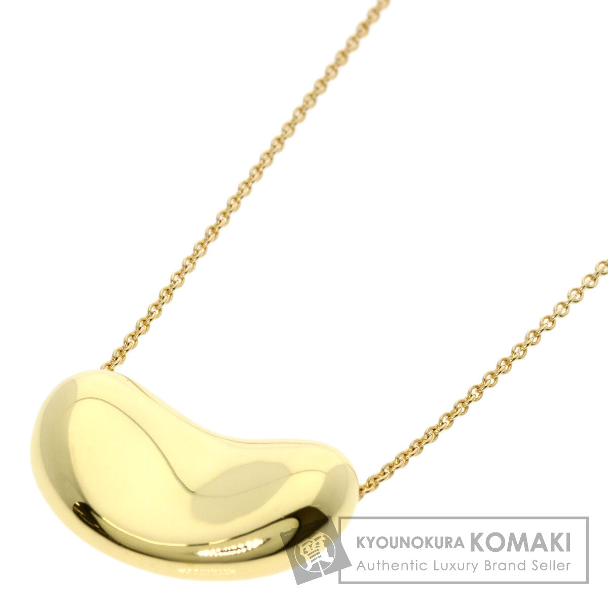 TIFFANY&Co. Bean Necklace K18 Yellow Gold Ladies [Used]