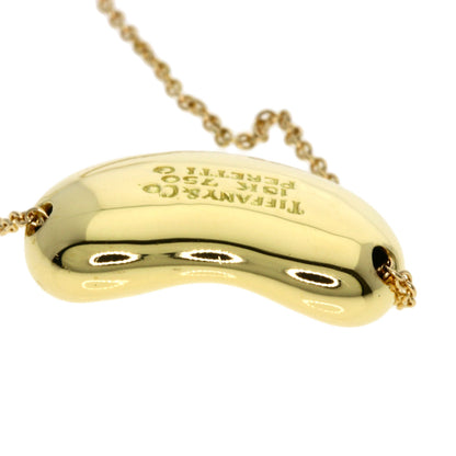 TIFFANY&Co. Bean Necklace K18 Yellow Gold Ladies [Used]