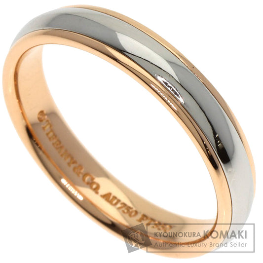 TIFFANY&Co. Milgrain Ring K18 Pink Gold PT950Ladies [Used]
