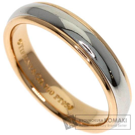 ティファニー ミルグレイン リング・指輪 K18ピンクゴールド/PT950 レディース 【中古】【TIFFANY&Co.】