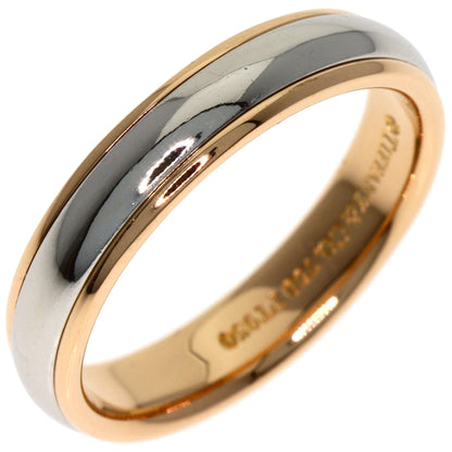 ティファニー ミルグレイン リング・指輪 K18ピンクゴールド/PT950 レディース 【中古】【TIFFANY&Co.】