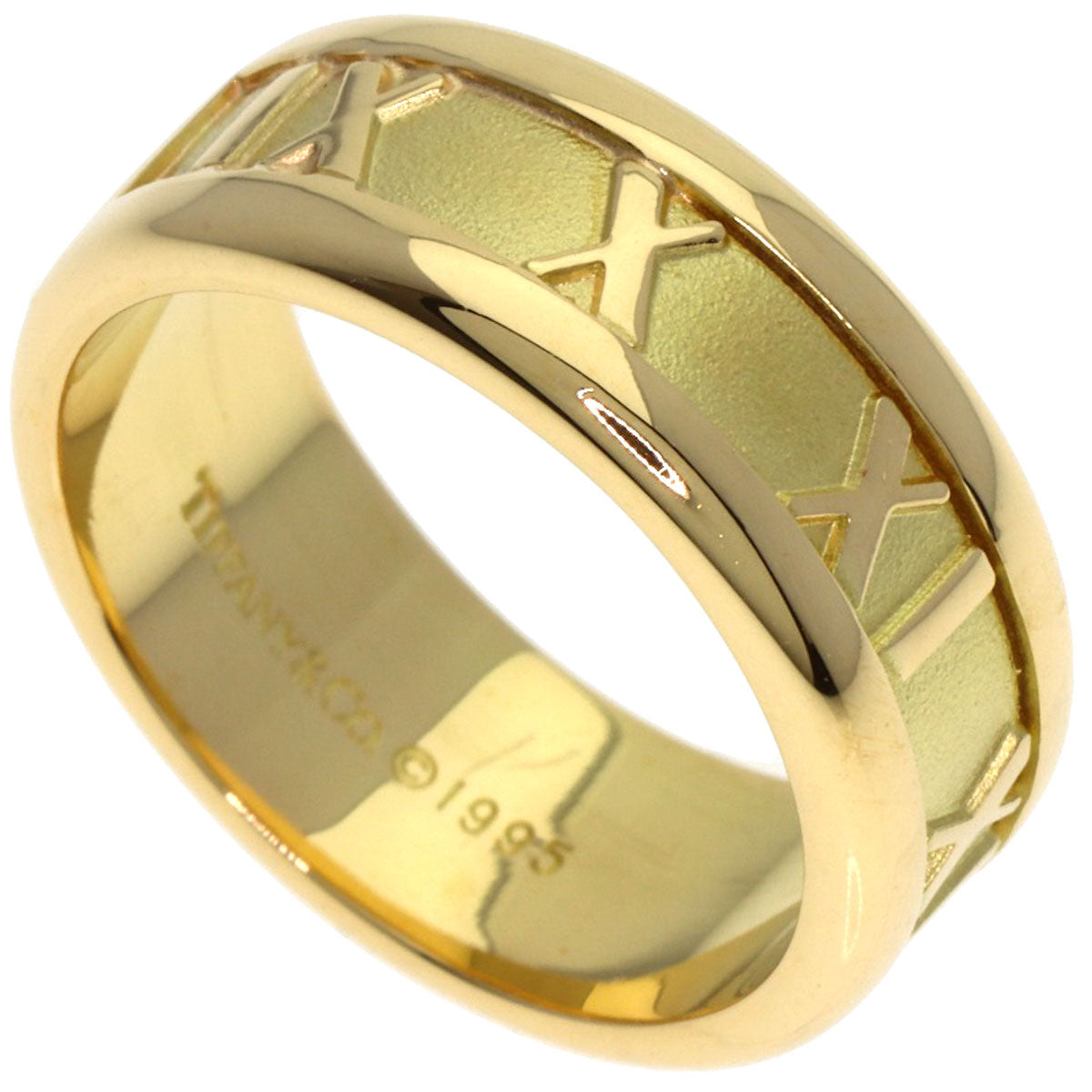 TIFFANY&Co. Atlas Ring K18 Yellow Gold Ladies [Used]