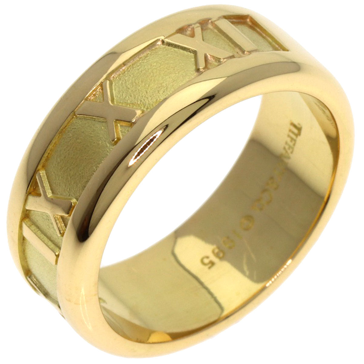 TIFFANY&Co. Atlas Ring K18 Yellow Gold Ladies [Used]