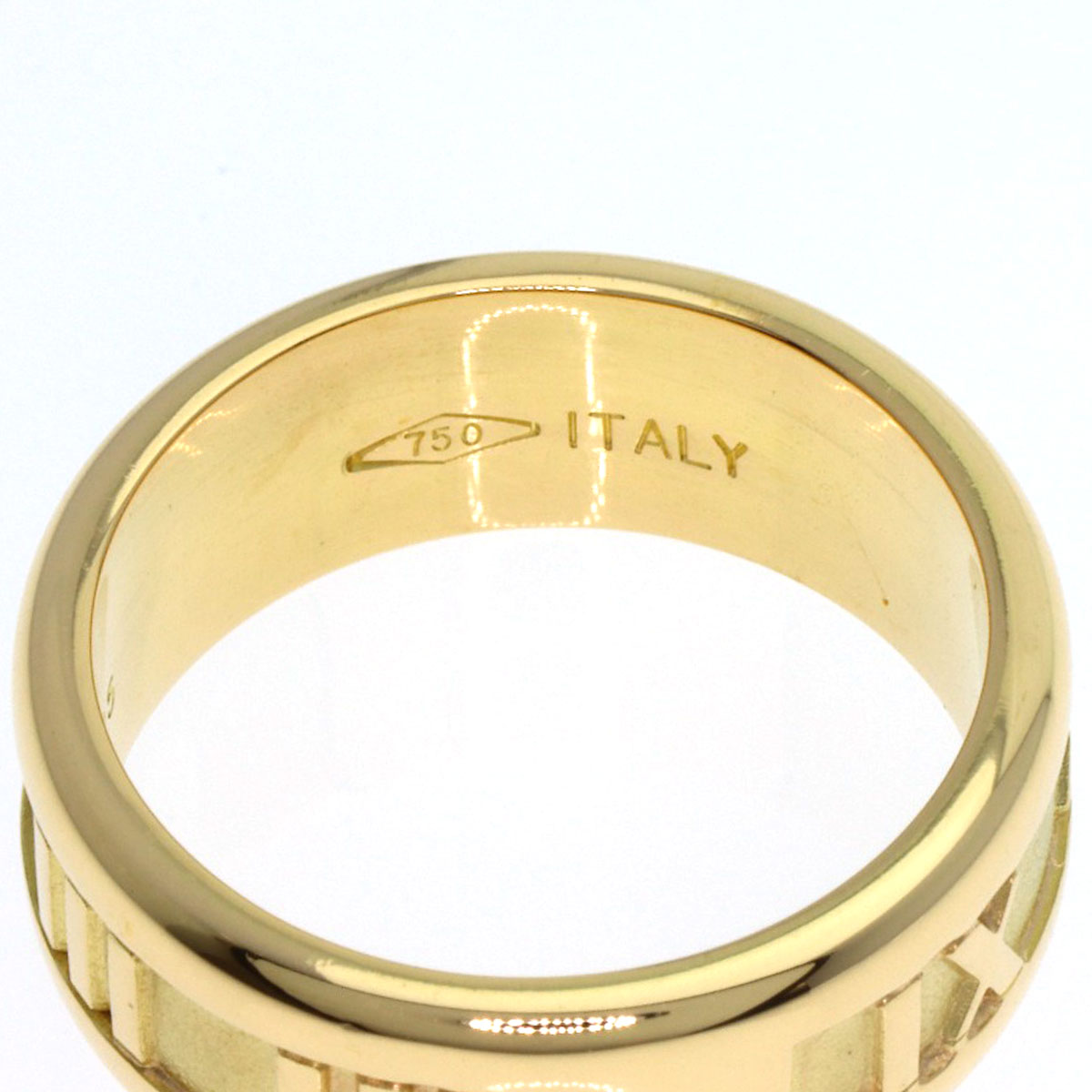 TIFFANY&Co. Atlas Ring K18 Yellow Gold Ladies [Used]