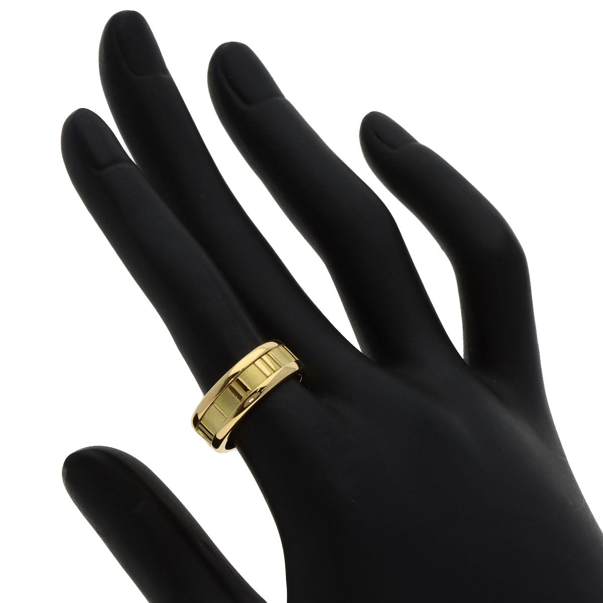TIFFANY&Co. Atlas Ring K18 Yellow Gold Ladies [Used]