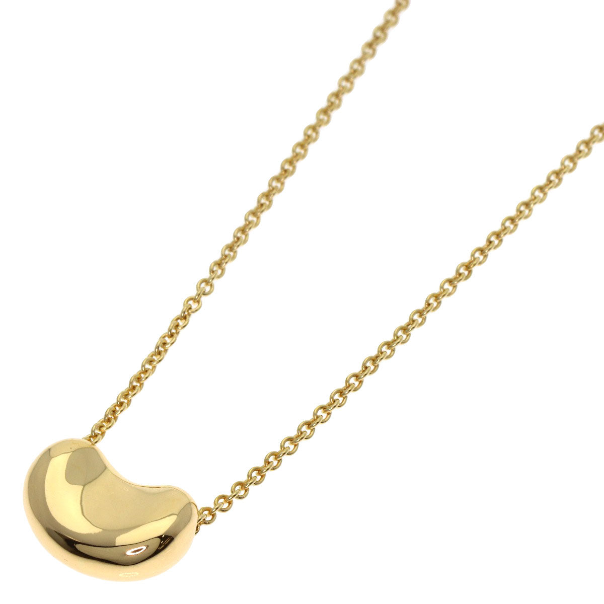 TIFFANY&Co. Bean Necklace K18 Yellow Gold Ladies [Used]