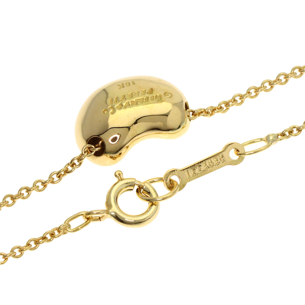 TIFFANY&Co. Bean Necklace K18 Yellow Gold Ladies [Used]