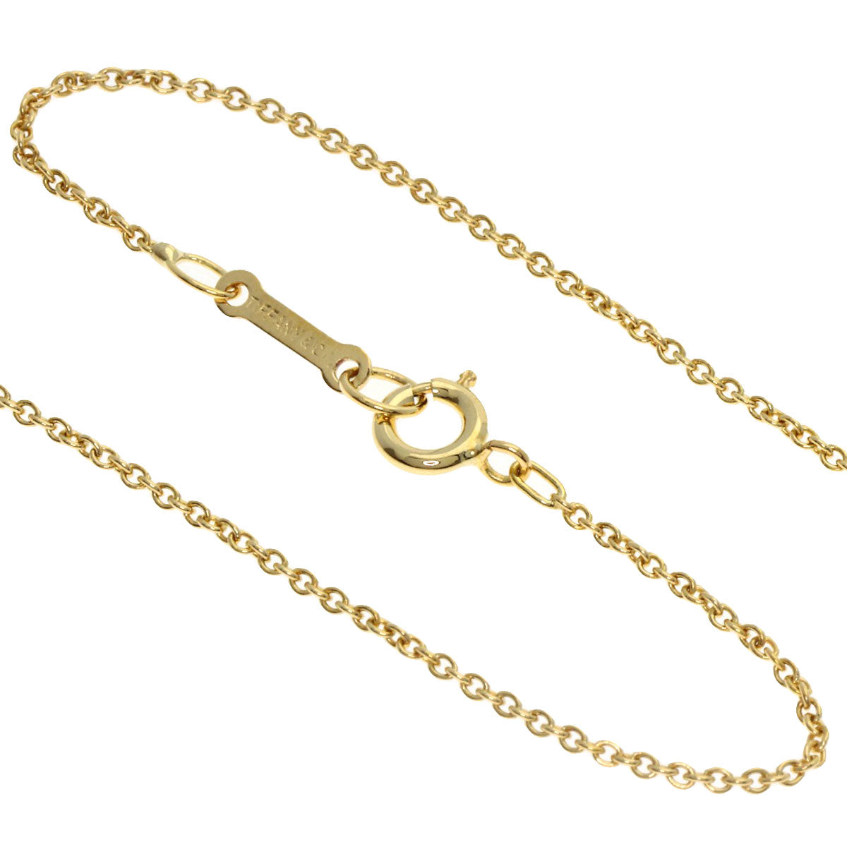 TIFFANY&Co. Bean Necklace K18 Yellow Gold Ladies [Used]