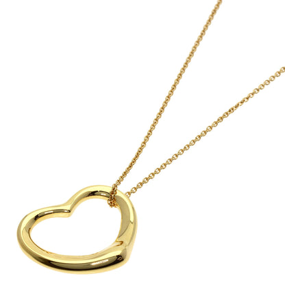 TIFFANY&Co. Open heart Necklace K18 Yellow Gold Ladies [Used]