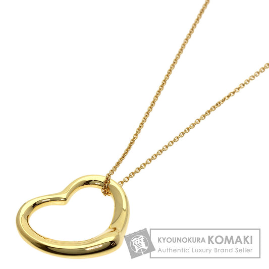 TIFFANY&Co. Open heart Necklace K18 Yellow Gold Ladies [Used]