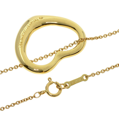 TIFFANY&Co. Open heart Necklace K18 Yellow Gold Ladies [Used]
