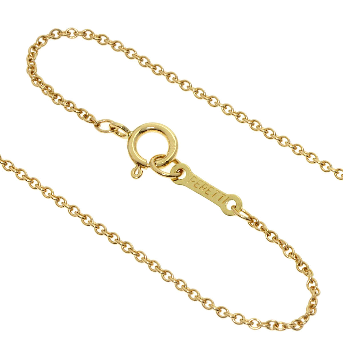 TIFFANY&Co. Open heart Necklace K18 Yellow Gold Ladies [Used]
