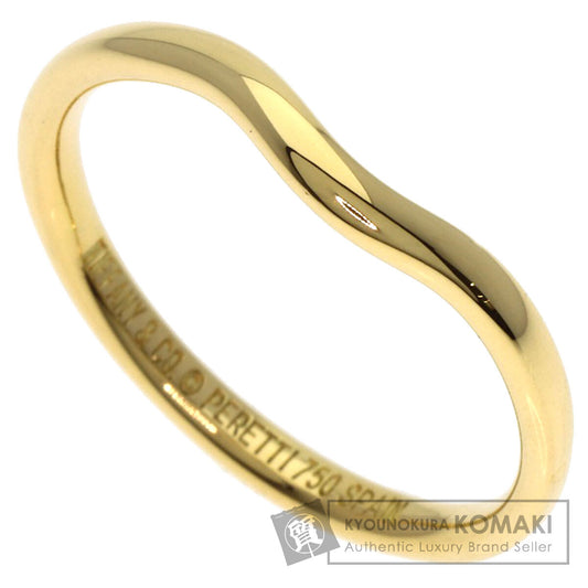 TIFFANY&Co. Curved band Ring K18 Yellow Gold Ladies [Used]