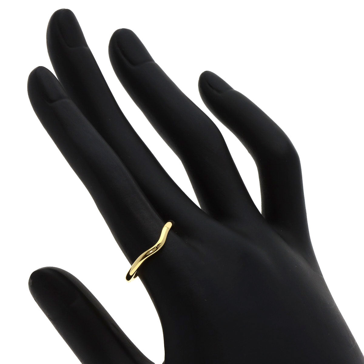 TIFFANY&Co. Curved band Ring K18 Yellow Gold Ladies [Used]