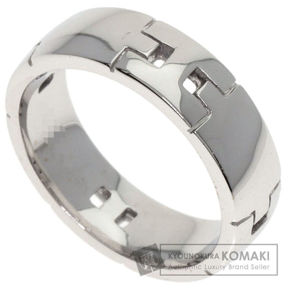 HERMES Hercules # 50 Ring K18 White Gold Ladies [Used]
