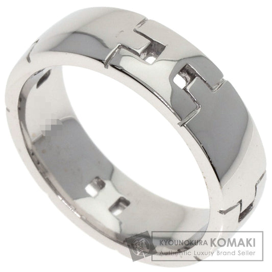 HERMES Hercules # 50 Ring K18 White Gold Ladies [Used]