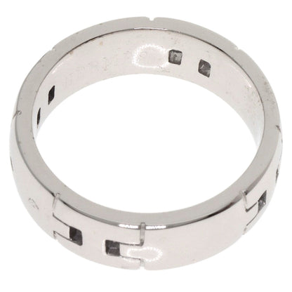 HERMES Hercules # 50 Ring K18 White Gold Ladies [Used]