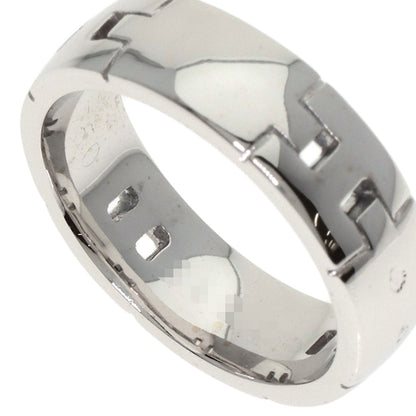 HERMES Hercules # 50 Ring K18 White Gold Ladies [Used]