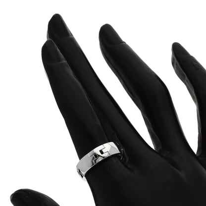 HERMES Hercules # 50 Ring K18 White Gold Ladies [Used]